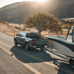 The 2026 Toyota Tundra towing a boat